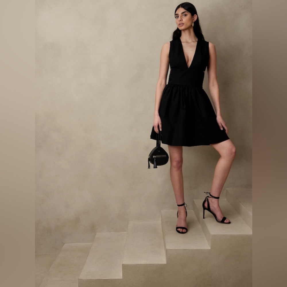 Black Anisa Cut-Out Mini Dress